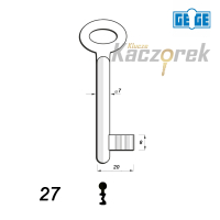 Numerowany GE-GE / LOB 27 - klucz surowy